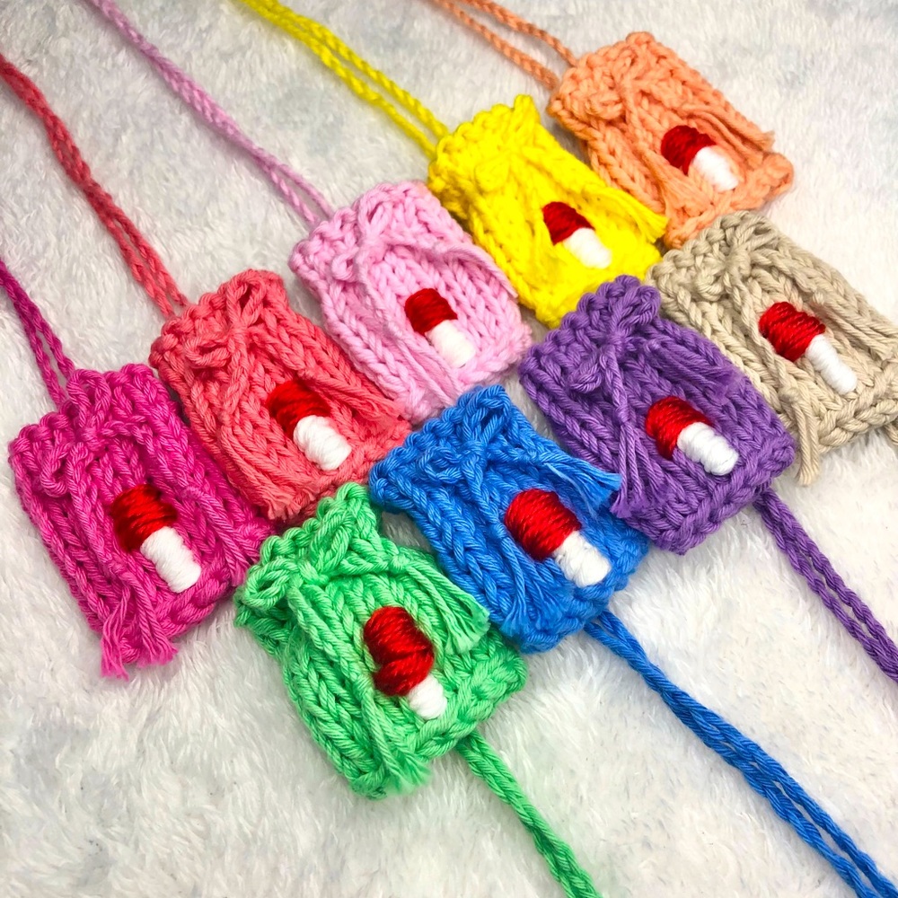 Mini Crystal Pouch Necklace
